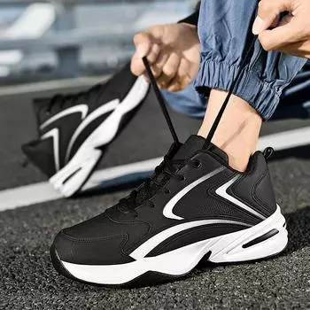 Men Shoes lace up leather Fashion Sneakers for Men Leather Comfort Lightweight Casual Shoes Outdoor Walking Footwear big size 50 7