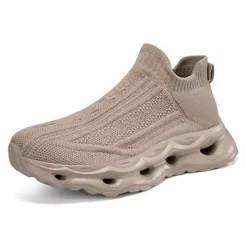Men Shoes Sneakers Light Anti Slip Mesh Breath Shoes Platform Comfortable Outdoors Couple Elastic Casual Shoes Large Size 35-48 35