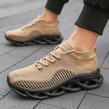 Men Sneakers 2025 ,Designer Autumn Male Casual Footwear ,Breathable Mesh Shoes Fashion Anti Slip Fabric Beige Man Big Size 45 46 39 бежевый