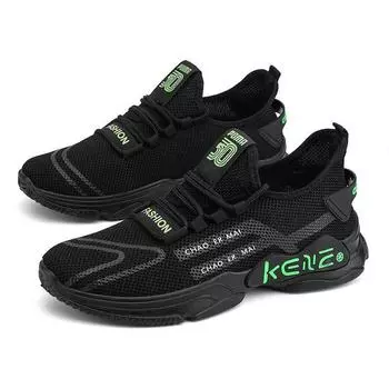 Men Sneakers Mesh Casual Shoes Lac-up Mens Shoes Lightweight Vulcanize Shoes Walking Sneakers Zapatillas Hombre Tenis Masculino 6.5