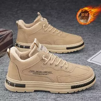 Men Snow Boots New Winter Cotton Male Shoes Platform Non-slip Men s Sneakers Outdoor Plush Walking Ankle Boots botas para hombre 39