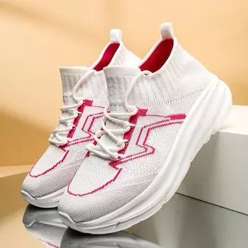 Men Sock Running Shoes Women Slip-On Casual Sneakers Thick Bottom Unisex Outdoor Jogging Shoes Ultralight Zapatillas 2024 36