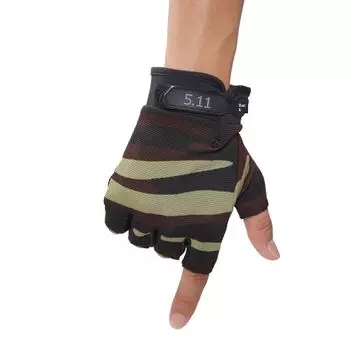 Men Summer UV Protection Sun Protection Fishing Gloves Cycling Leaky Finger Driving Half Finger Ice Silk Gloves Women s Thin Half Finger 511 Fan Color All yards