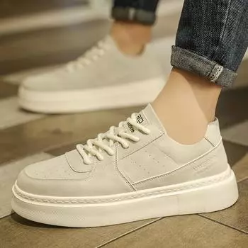 Men Tenis Masculino Shoes Hot Sale All-match Leather Skate Shoes High Quality Men Sneakers Sport Footwear Casual Leather Shoes 39