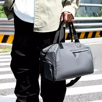 Мужская дорожная сумка, легкая сумка, большая вместительная сумка для фитнеса, сумка через плечо, раздельная для сухой и влажной среды, спортивная сумка для йоги с разделением на сумки для обуви серый