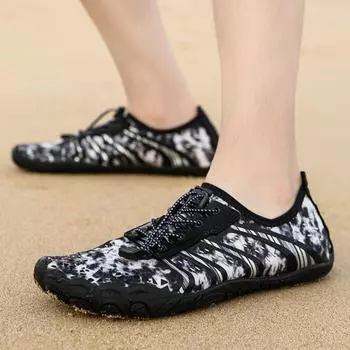 Men Water Barefoot Shoe Soft Beach Shoe Quick Dry Breathable Sandal Comfortable High Quality Outdoor Training Shoes Couple 35-46 35 зелёный