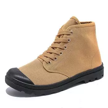 Men Winter Boots 2024 Tongue High Topmen Mens Boots Outdoor Mountaineering Leisure Mens Flat Boots 7 чёрный