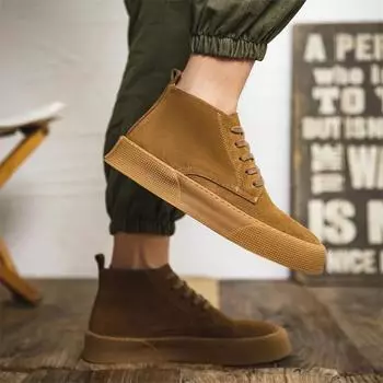 Мужские зимние плюшевые зимние ботинки на шнуровке, мужские низкие кроссовки, роскошные брендовые мужские ботильоны, кожаные модные новые мужские кроссовки 38