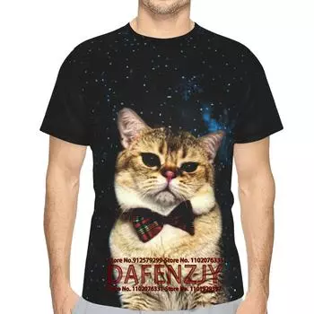 Мужская/женская забавная футболка с принтом «Кошка Китти» с 3D-принтом, повседневная летняя футболка в стиле Харадзюку, повседневная модная футболка, одежда L красный