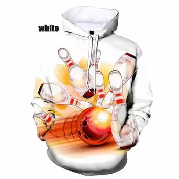 Men women The bowling ball 3D Printed Casual Tops hoodies The bowling ball Printed Pullovers size XS-5XL S