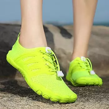 Men Women Water Barefoot Shoes Quick-drying Hiking Upstream Sports Sandals Comfortable Beach Shoes Couple Wading Sneakers 35-46 35 оранжевый