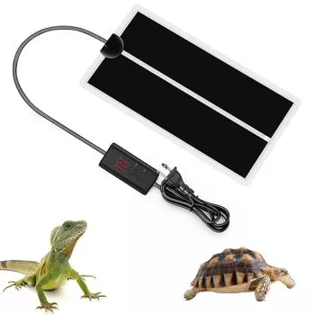 Menetop 2024 Edition Reptile Heater 3 Level Temperature Adjustment Mat Amphibian Breeding Heating Small Animal Thermal Heater Sheet Temperature