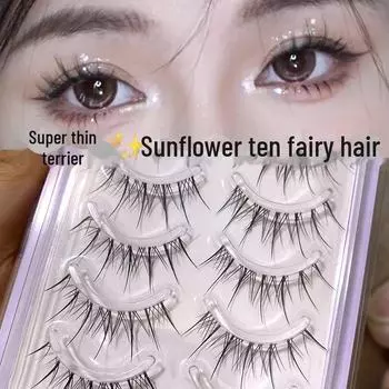Mengji Shangpin M08 Воздушные Подсолнух Фея Натуральные Прозрачные Ресницы