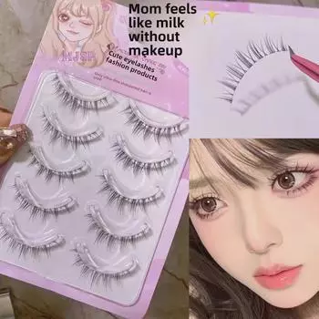 Mengji Shangpin MS09 Natural Elf Прозрачные стержневые ресницы - Мягкие, удобные и реалистичные накладные ресницы