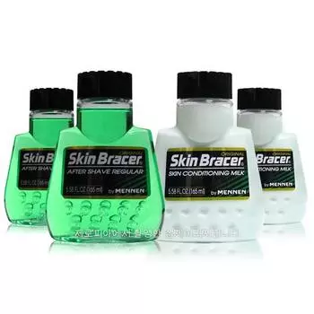 Mennen Skin Bracer 4 типа кожи 165 мл x 2 шт. + Лосьон 165 мл x 2 шт. Мужская косметика Мужской набор, 1 шт.