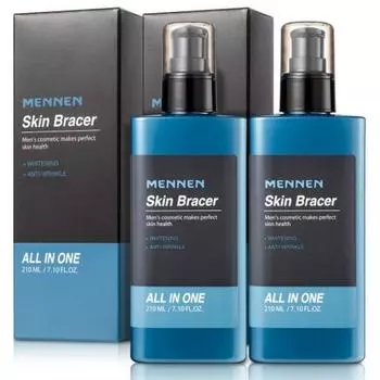 Mennen Skin Bracer All-in-One 210 мл x 2 Отбеливающий и разглаживающий морщины функциональный лосьон для кожи для мужчин