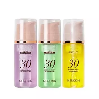 MENOKIN 30 секундная пузырьковая маска для быстрого восстановления/просветления/подтяжки/увлажнения/яркости 95 мл P000DZCG - Repair