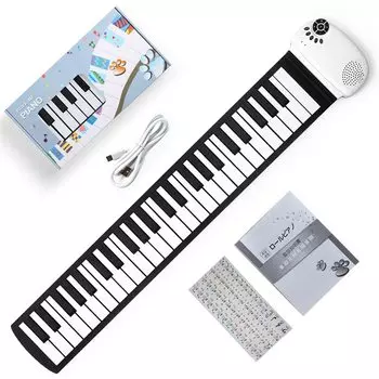 Menoll Roll 49 Electronic 100 100 10 Demo USB для клавиатуры Японская инструкция по эксплуатации Совместимость с батарейками AAA Пианино, клавиши, пианино, тембры, белый