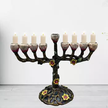 Менора Канделябр 9 Веток Вечеринки Религиозный Настольный Подсвечник Универсальный Декоративный Дом