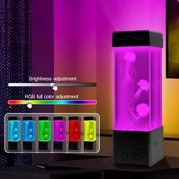 Меняющая цвет лампа-медуза, USB/батарейка, настольный ночник, детский подарок, домашний декор для спальни, подарки на день рождения для мальчиков и девочек