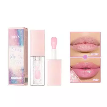 Меняющее тепло масло для губ, увлажняющее и легко окрашивающееся, легкая перламутровая глазурь для губ, меняющая цвет, мягкий и пухлый макияж губ 1#