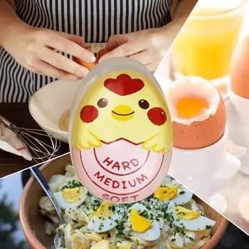 Меняющий цвет пластиковый сигнал тревоги вареного яйца милые мини-кухонные гаджеты (розовый)