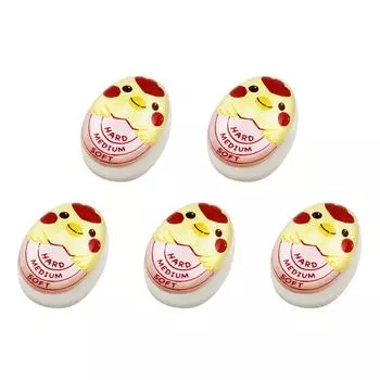 Меняющий цвет пластиковый сигнал тревоги вареного яйца милые мини-кухонные гаджеты (розовый)