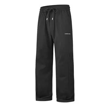 Mens Casual Cargo Pants Men Pocket Loose Straight Pants Male Elastic Work Trousers Men Joggers Pants Male Streetwear Hip Hop Cargo Pants L чёрный