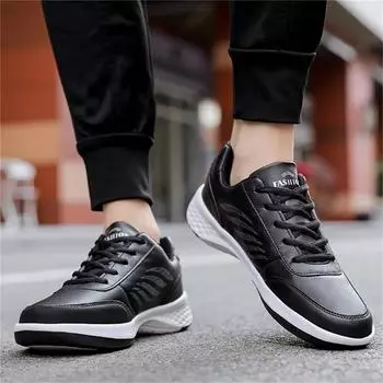 Mens Casual Walking Shoes Lace Up Fashion Trainers Sneaker Non Slip Lightweight Slightly Footwear 38