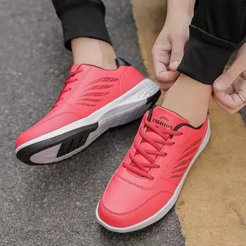 Mens Casual Walking Shoes Lace Up Fashion Trainers Sneaker Non Slip Lightweight Slightly Footwear 38