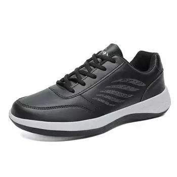Mens Casual Walking Shoes Lace Up Trainers Sneaker Non Slip Lightweight Slightly Footwear Tenis Masculino Zapatillas Hombre Male 38 красный