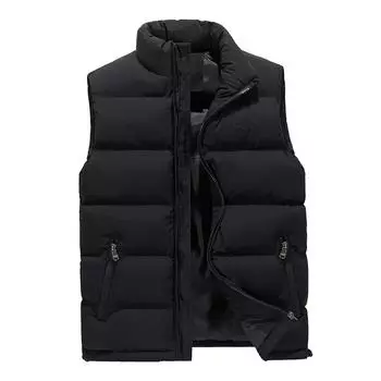Mens Down Winter Vest Body Warmer Warm Sleeveless Padded Jacket New Coat 5XL