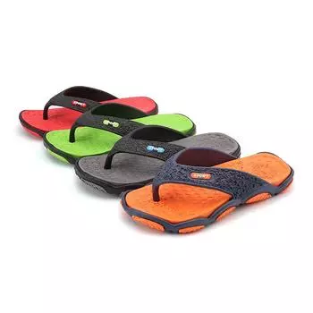 Mens Flat Bottom Non Slip Flip Flops Summer Casual Travel Men Outdoor Outwear Beach Pool Shower EVA Slippers 44 серый