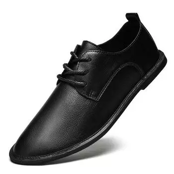 Mens Handmade Genuine Leather Shoes Light Driving Shoes Comfortable Casual Walking Shoes Ultra-light Leisure Walk Male Sneaker 38 чёрный