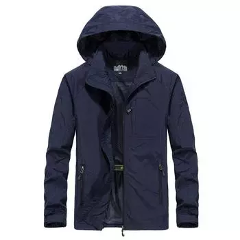 Mens Hooded Waterproof Winter Warm Jacket Breathable Outwear Snow Overcoat Rain M