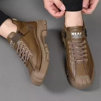 Mens Outdoor Sports Hiking Travel Running Fitness Anti Slip Wear-resistant Breathable Comfortable Boots Suitable for All Seasons 38 чёрный