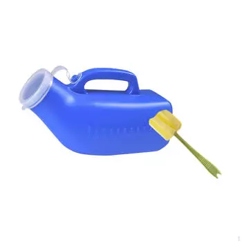 Мужская бутылка для мочи Мужской писсуар Герметичный сборный горшок со щеткой для чистки для детей синий