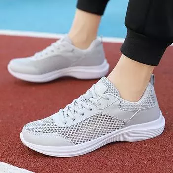 Мужские кроссовки, дышащая спортивная обувь, легкие модные летние дышащие кроссовки для мужчин, повседневные кроссовки без шнуровки EU:39 чёрный