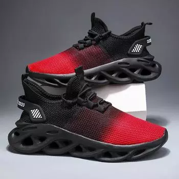 Mens Running Shoes Lightweight Mesh Flat Breathable Comfortable Outdoor Casual Jogging Shoes 2024 Trendy Gym Sneakers Man 37