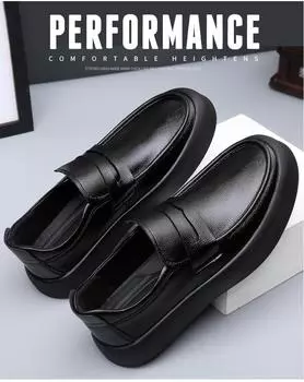 Mens Shoes Casual Genuine Leather Men Casual Shoes Mens Loafers Moccasins Breathable Slip on Black Driving Shoes Plus Size 38-45 38 чёрный