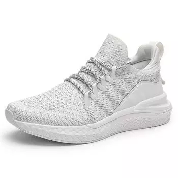 Mens Sport Shoes Lace-Up Men Casual Shoes Lightweight Tenis Walking Sneakers Comfortable Breathable Masculino Zapatillas Hombre 35 белый