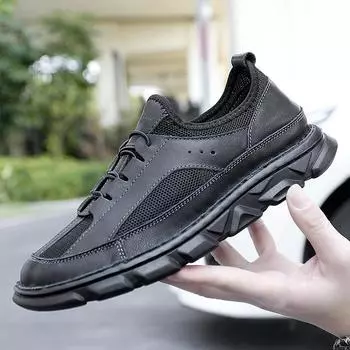 Mens Stylish Handmade Comfortable Flat Leather Loafers for Men Durable and Fashionable Casual Shoes For Every Occasion US 5(EUR 38) чёрный