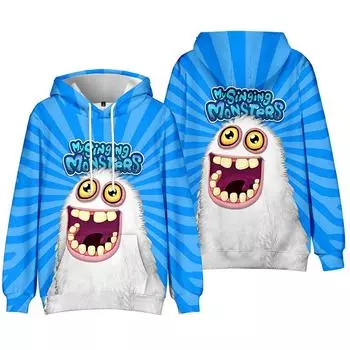 Mens Womens Hoodie My Singing Monsters Hoodies Anime Streetwear Harajuku Casual Printed Hooded Pullover Sweatshirts XS