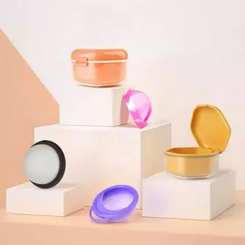 Менструальная чаша Стерилизация при высокой температуре Ящик для хранения Средства по уходу за менструальной чашей Стерилизация менструальной чаши Чаша с защитой от протекания жёлтый