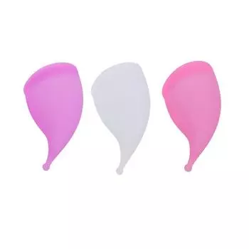 Менструальная чаша женская многоразовая медицинская силиконовая менструальная чаша розовый