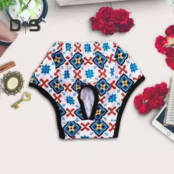 Менструальные штаны для домашних животных, подгузники для собак, трусики для физиологического периода, нижнее белье для щенков, гигиенические шорты для домашних животных для собак в течку M синий