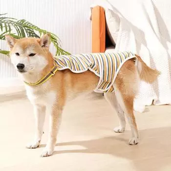 Менструальные штаны для домашних животных, пояс для подгузников для собак, женские гигиенические трусики, шорты, водонепроницаемые, дышащие, с бретелькой на шее M розы красного