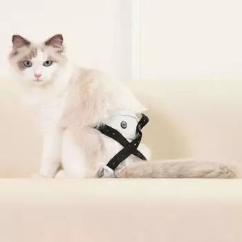 Менструальные штаны для домашних животных с высокой впитывающей способностью, подгузники для домашних животных, регулируемые подгузники для щенков, костюм для стерилизации кошек M светло-фиолетовый