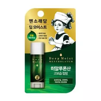 Mentholatum Deep Moist Lip Balm Ментол, Ментол, 4,5 г, 4 шт.