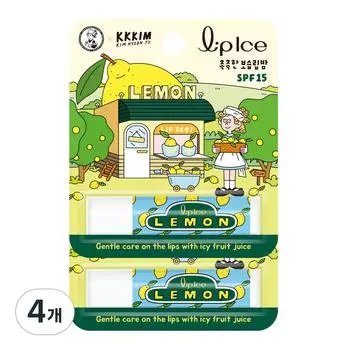 Mentholatum KKKIM Lip Ice Lemon Lip Balm, 3,5 г, 4 шт.